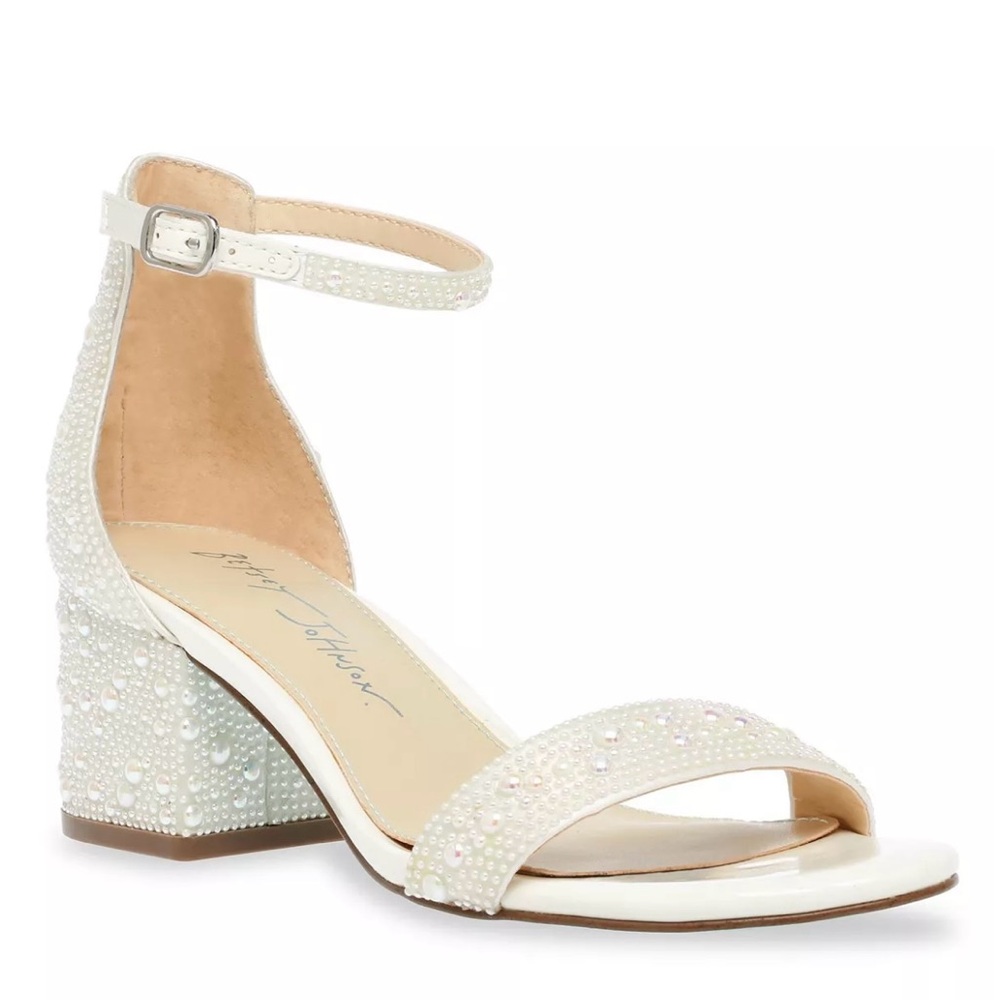 Betsy Johnson Mari Block Heel Evening Sandal